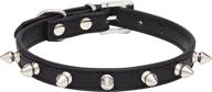 kid dog leather studded collar dogs logo