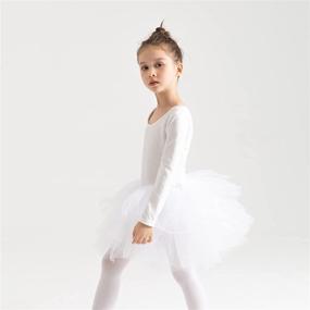 img 1 attached to Ballet Tutu Gymnastics 4 Layers Leotard Sports & Fitness in Other Sports