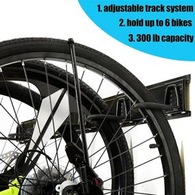 img 3 attached to 🚲 Ultrawall Bike Storage Rack: Wall Mount Hanger for 6 Bikes | Home & Garage Storage | Holds up to 300lbs