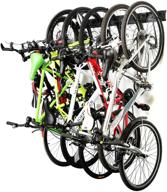 🚲 ultrawall bike storage rack: wall mount hanger for 6 bikes | home & garage storage | holds up to 300lbs logo