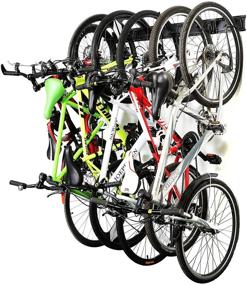 img 4 attached to 🚲 Ultrawall Bike Storage Rack: Wall Mount Hanger for 6 Bikes | Home & Garage Storage | Holds up to 300lbs