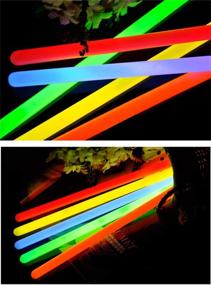 img 2 attached to 🎉 Glow Fever: Premium 10'' Jumbo Glow Sticks Bulk Pack - Perfect for Parties, Festivals, Raves, Birthdays, Weddings