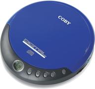 🎧 coby cxcd109blu: портативный синий cd-плеер для личного наслаждения с стереонаушниками. логотип