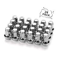 🔧 24 chrome lug nuts 4l3z-1012-a 611-288 compatible with ford f150 2000-2014, expedition 2003-2014, lincoln navigator 2003-2014 - replaces 7l1z1012a logo