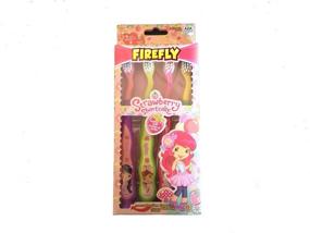 img 1 attached to 🍓 4-Pack Strawberry Shortcake Suction Cup Toothbrush Set