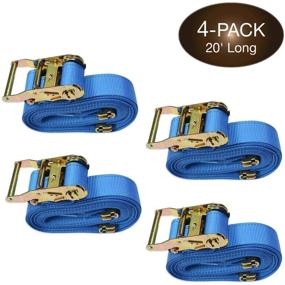 img 4 attached to Ratcheting Cargo TieDowns Polyester Motorcycles Exterior Accessories