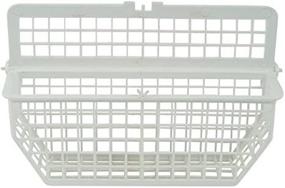 img 2 attached to 🧺 Whirlpool 3370993RB Dishwasher Silverware Basket in White: Optimal Organization and Convenience