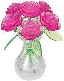 img 1 attached to 🌹 Captivating and Challenging: Original 3D Crystal Puzzle Roses for All Puzzle Enthusiasts