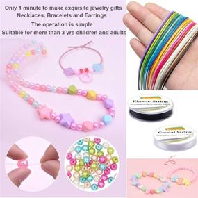 img 1 attached to EuTengHao Kit Craft Colorful Bracelets Necklace