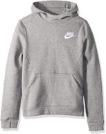 👟 активность с nike sportswear heather pullover hoodie - детская одежда для стиля и производительности логотип