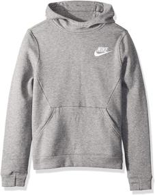 img 4 attached to 👟 Активность с NIKE Sportswear Heather Pullover Hoodie - Детская одежда для стиля и производительности