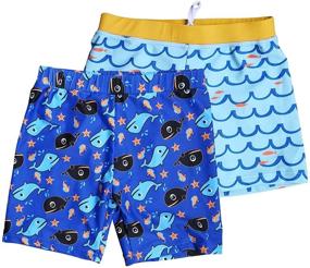 img 4 attached to Get Your Toddler Ready for Swimming with Bonverano Boardshorts Trunks Octopus Boys' Clothing