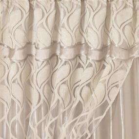 img 2 attached to Clipped Jacquard Attached Backing Valance Home Decor