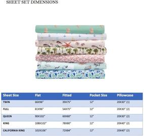 img 1 attached to Enhance Your Bedroom with Elite Home 90 GSM Microfiber Coastal Beach-Themed Printed Sheets & Pillowcase Sets - King Size, Oceanside Sand