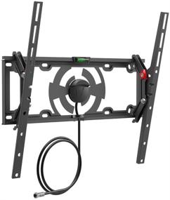 img 4 attached to 📺 Barkan TV Wall Mount: Stronghold for TVs up to 110 lbs with Integrated HDTV Indoor Antenna, Auto Lock Feature, 35 Mile Max Range - Fits LED OLED LCD TVA31 Black 19” - 65” - Tilt Antenna TV Mount”