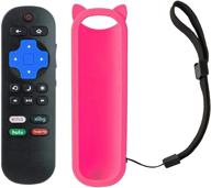 insignia ns-rcrus-17 roku tv remote control compatible with pink case for ns-32dr420na16 ns-32dr420na16a ns-32dr420na16b ns-40dr420na16 ns-40dr420na16b ns43dr710na17 ns-43dr710na17 ns-55dr620na18 logo