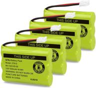 qtkj cordless phone battery for motorola sd-7501 md7161 at&t 27910 89-1323-00-00 e1112 e2801 tl72108 vtech i6725 radioshack 23-959 (4-pack): efficient replacement batteries for multiple phone models logo