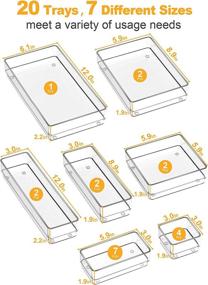 img 2 attached to SMARTAKE 20 Piece Organizer Non Slip Jewelries