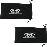 premium large black micro-fiber bags: 🕶️ sunglasses, goggles, cell phone carrying pouch case sleeve logo