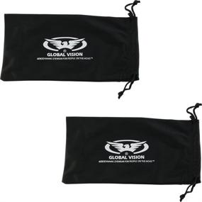 img 2 attached to Premium Large Black Micro-Fiber Bags: 🕶️ Sunglasses, Goggles, Cell Phone Carrying Pouch Case Sleeve