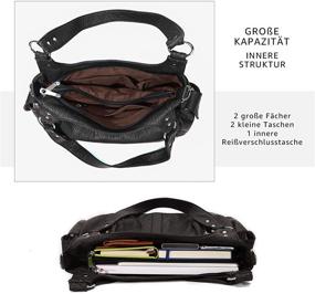 img 1 attached to Стильные женские кожаные сумки KL928: сумки через плечо, кошельки и мешковые сумки