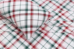 img 4 attached to 🛏️ Ruvanti Twin Flannel Sheets - 100% Cotton, Red & Green Cross Plaid, Deep Pocket, Warm, Super Soft, Breathable, Moisture Wicking Flannel Kids Bedding Set - Includes Flat Sheet, Fitted Sheet, and 1 Pillowcase