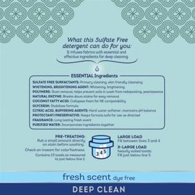 img 3 attached to 🧺 all Fresh Clean Essentials Laundry Detergent: Sulfate Free, Fresh Scent, 30 oz (2 Count, 46 Loads)