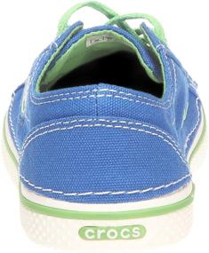 img 2 attached to 👟 Crocs Canvas Lace Up Sneaker: Toddler Boys' Shoes for Clogs & Mules - Versatile and Stylish Footwear