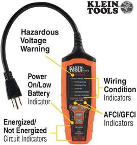 img 3 attached to 🔌✅ Klein Tools RT310 Receptacle Tester: AFCI and GFCI Outlet Tester for North American AC Electrical Receptacles