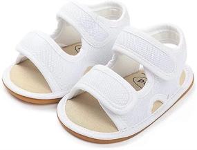 img 2 attached to 👶 Premium Breathable Anti-Slip Rubber Sole Baby Girls Boys Sandals - Perfect for Infant Summer Outdoor Activities and Toddler First Walkers