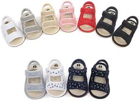 img 3 attached to 👶 Premium Breathable Anti-Slip Rubber Sole Baby Girls Boys Sandals - Perfect for Infant Summer Outdoor Activities and Toddler First Walkers