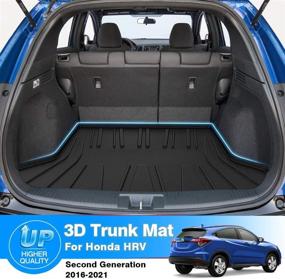 img 3 attached to 🚗 KUST Rear Trunk Mat for Honda HR-V 2016-2021: Durable TPO Cargo Liner & All Weather Floor Mat