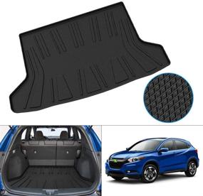 img 4 attached to 🚗 KUST Rear Trunk Mat for Honda HR-V 2016-2021: Durable TPO Cargo Liner & All Weather Floor Mat