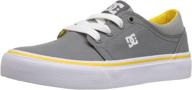 dc boys' trase tx skate shoe: stylish and durable footwear for young skaters logo