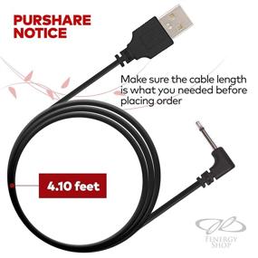 img 2 attached to ⚡️ Efficient Replacement DC Charging Cable - USB Charger Cord (Black) - Fast 2.5mm Charging