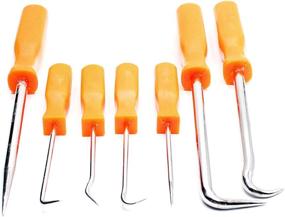 img 1 attached to 🔧 Katzco 7 Piece Hook and Pick Set - Versatile Toolkit for Wire Separation, Fuse Removal, O-Ring and Washer Retrieval