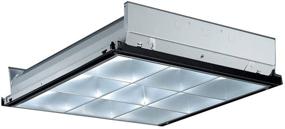 img 4 attached to 🔆 Lithonia Lighting PT2U MV Silver 9-Cell Volt Parabolic Troffer: High-Quality 2x2 Foot Light Fixture