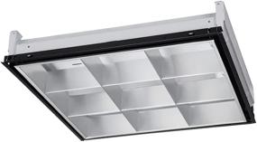 img 1 attached to 🔆 Lithonia Lighting PT2U MV Silver 9-Cell Volt Parabolic Troffer: High-Quality 2x2 Foot Light Fixture