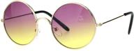 🕶️ hippie circle gradient purple sunglasses - boys' accessories logo