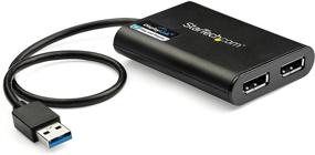 img 4 attached to 🖥️ StarTech.com USB 3.0 Dual DisplayPort Adapter 4K 60Hz, DisplayLink Certified Video Converter with External Graphics Card - Mac & PC (USB32DP24K60)