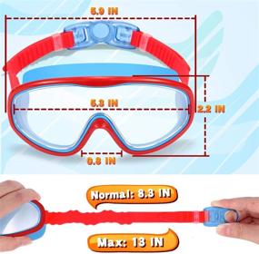 img 2 attached to 🏊 High-Quality EasYoung Children's Swim Goggles (2-Pack) with Wide Vision for Ages 3-15