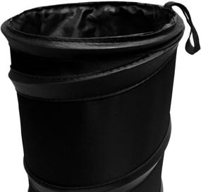 img 3 attached to 🗑️ FH Group FH1120BLACK Auto Car Trash Can: Portable Collapsible Waterproof Garbage Container, Small Black Color