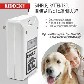 img 1 attached to 🐁 RIDDEX Plus Insect Repellent: Plug-in Mouse Deterrent & Pest Control for Rats, Mice, Roaches, Bugs and Insects - Chemically-Free Defense Against Pests