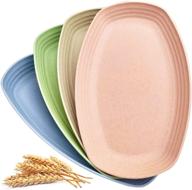 wheat straw dinner plates - 10 inch logo