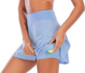 img 1 attached to 🏌️ Fancyskin Women's Pleated Golf Skort with Ball Pockets - Mini Athletic Tennis Skirts for Training