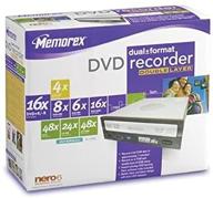 📀 повышенная производительность: внутренний dvd-привод memorex 16x dual format, двухслойный (32023292) логотип