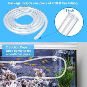 img 3 attached to 🌊 CWKJ Submersible Water Pump, 80GPH(4W 300L/H) - Durable Outdoor Fountain Pump with 4.9ft Tubing (ID x 1/3-Inch), 3 Nozzles for Aquarium, Pond, Fish Tank, and Hydroponics Water Pump