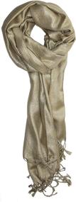 img 3 attached to 🌟 Ted & Jack - Sparkling Metallic Pashmina Scarf for Aspiring Stars