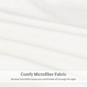 img 1 attached to 🛌 HIG Pack of 2 Shabby Chic Ruffle Pillow Shams, Queen Size Ivory French Country Style Vintage Pillowcases with Handcrafted Ruffle, Boho Frilly Pillow Shams for Bedroom, Microfiber, 20" X 30" (Emory)