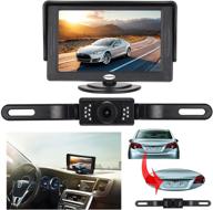 📷 universal car rear-view backup camera kit + waterproof license plate camera & 4.3" lcd monitor логотип